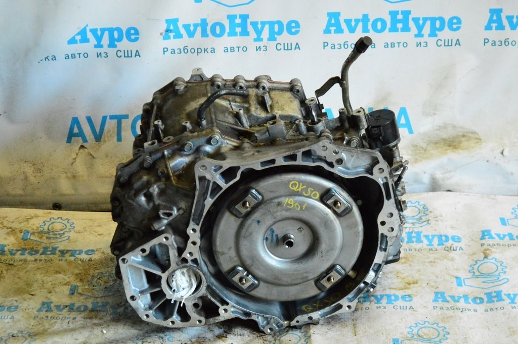 АКПП в сборе Infiniti QX50 17-19 CVT AWD 15тыс км (01) пробита крышка боковая