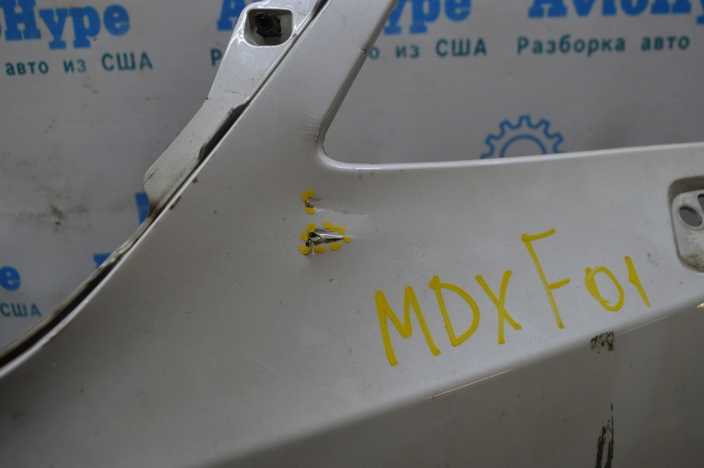 Бампер передний голый Acura MDX 14-16 дорест (01) деф. — фото 2