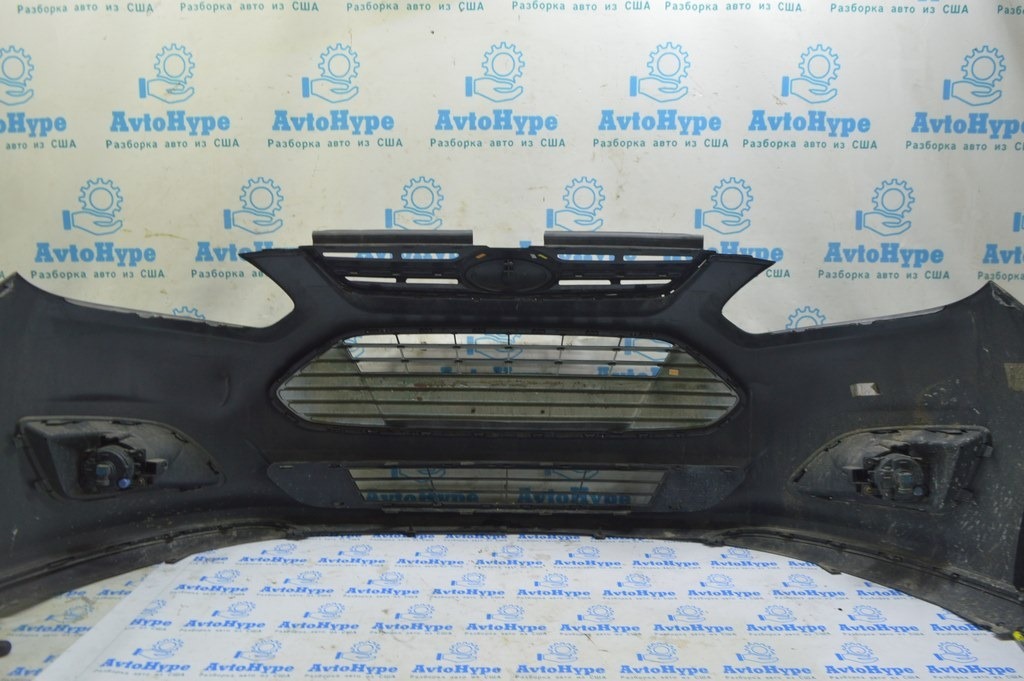 Бампер передний голый Ford C-max MK2 13-16 usa (03) черный,примятости — фото 4
