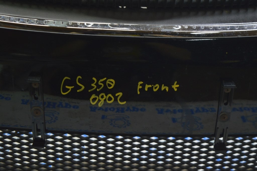 Бампер передний голый Lexus GS300 GS350 GS430 GS450h 06-07 под парк(02) черн,надрыв,слом крепл — фото 2