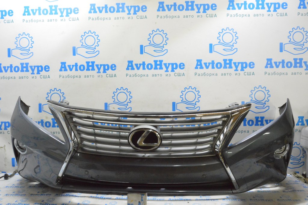 Бампер передний голый Lexus RX350 RX450h 13-15 рест, под парктрон (03) графит, неориг TONGYANG