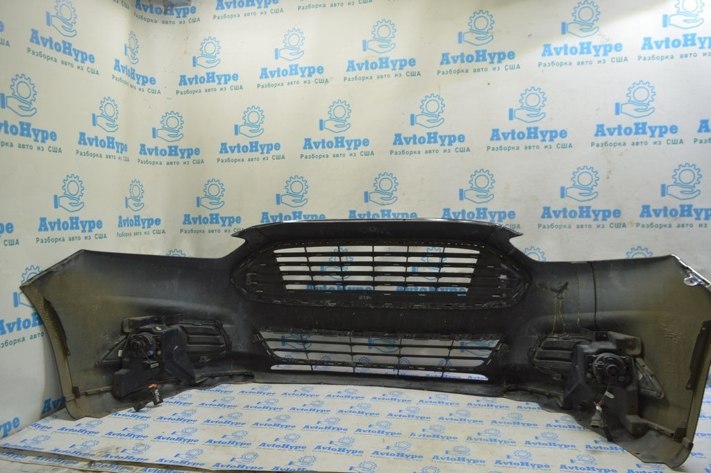 Бампер передний в сборе Ford Fusion mk5 13-16 с гриль, titanium, с птф, без парк, с проводк 06 — фото 2