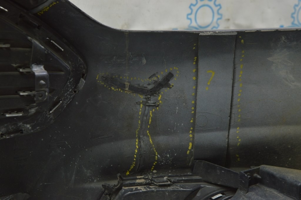 Бампер передний в сборе Ford Fusion mk5 13-16 с гриль, titanium, с птф, без парк, с проводк 06 — фото 3