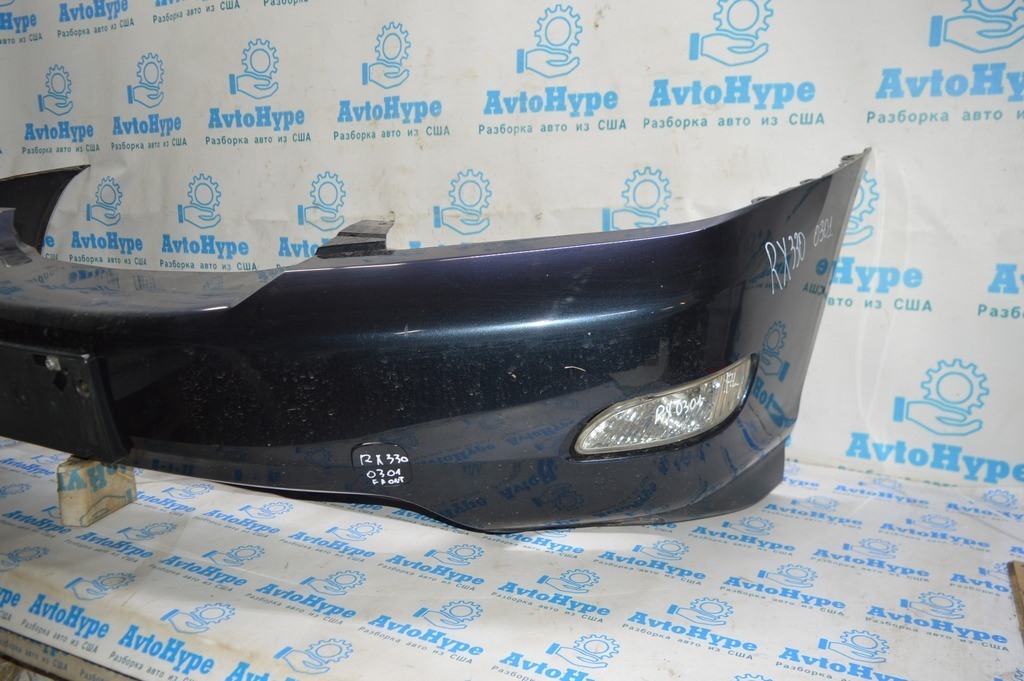 Бампер передний в сборе Lexus RX300 RX330 RX350 04-09 с птф,без решетки радиатора сост. 10/10 — фото 2