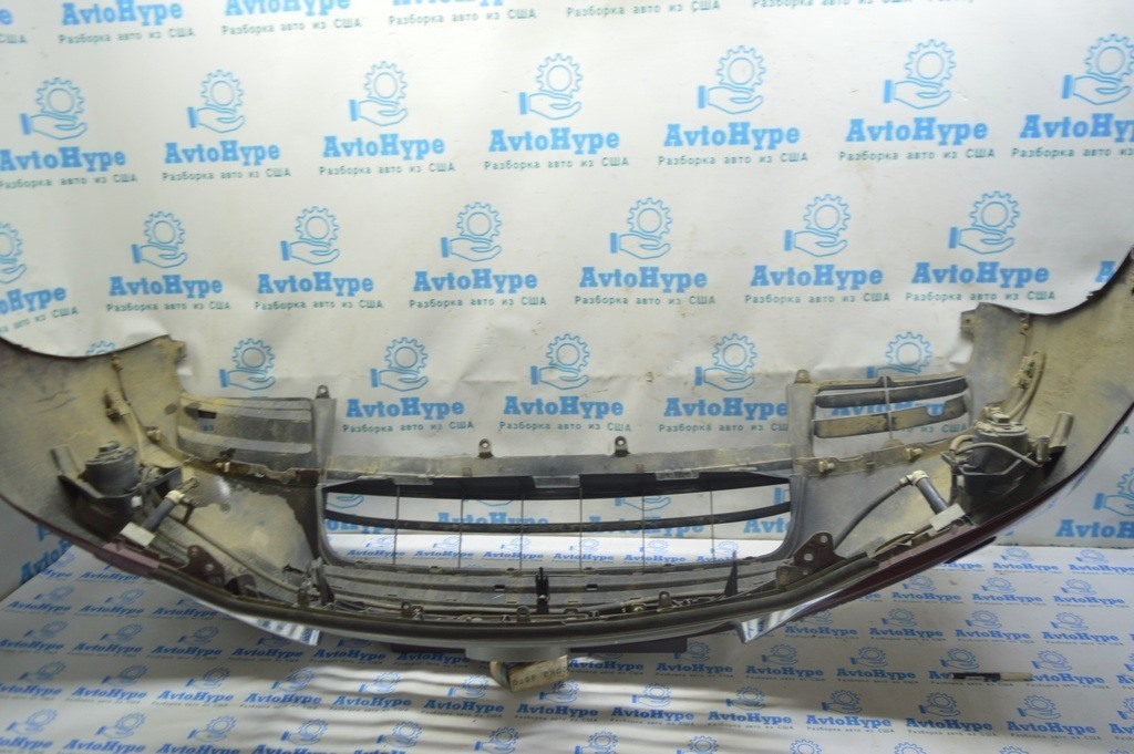 Бампер передний в сборе Lexus RX350 RX450h 13-15 рест с решеткой,значек стекл,парктр,омыв (02) — фото 4