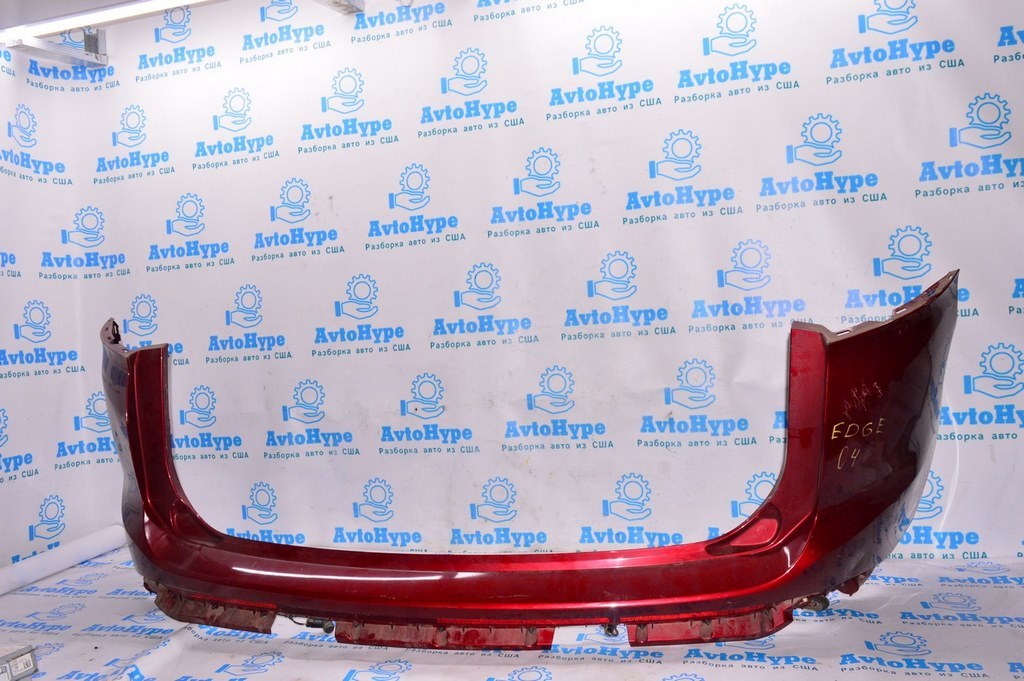 Бампер задний голый Ford Edge 16-18 дорест SE, SEL (04) красный цвет RR