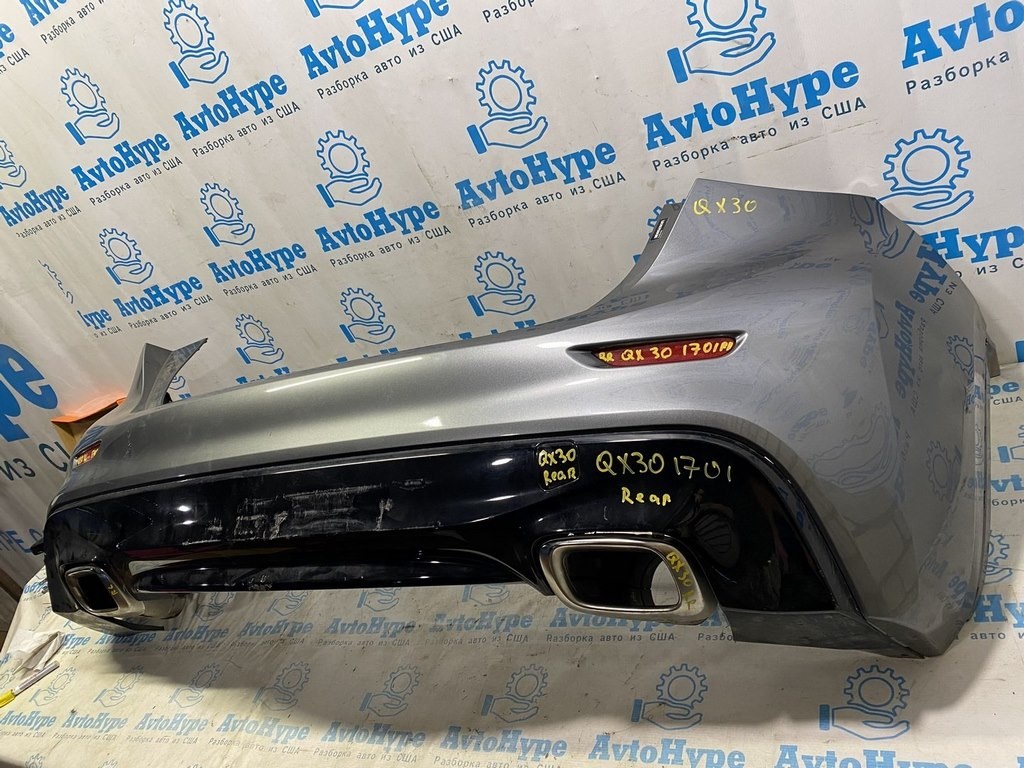 Бампер задний голый Infiniti QX30 17- S (01) графит цвет KAD — фото 2