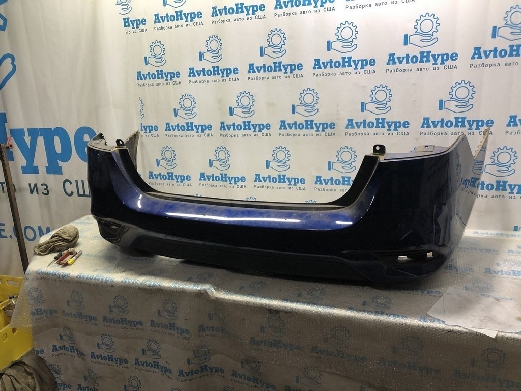 Бампер задний голый Nissan Sentra 16-19 рест (01) синий цвет RAY 1.6