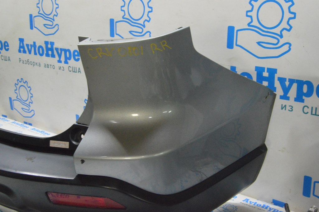 Бампер задний голый правый Honda CRV 07-09 (01) серебро, дефект