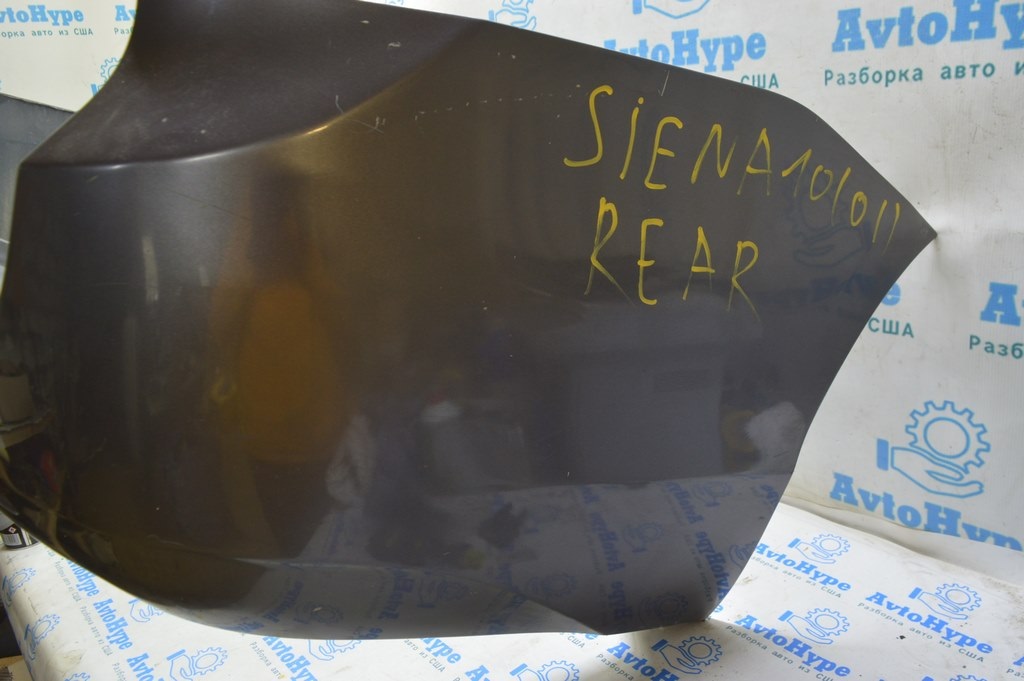 Бампер задний голый Toyota Sienna 11-20 L, LE, XLE (01) графит, деланный — фото 2