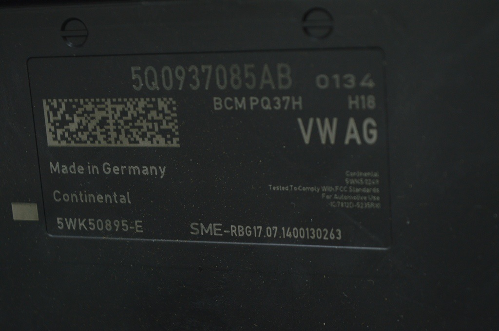 BCM BODY CONTROL MODULE Audi A3 8V 15-20 (01) — фото 2