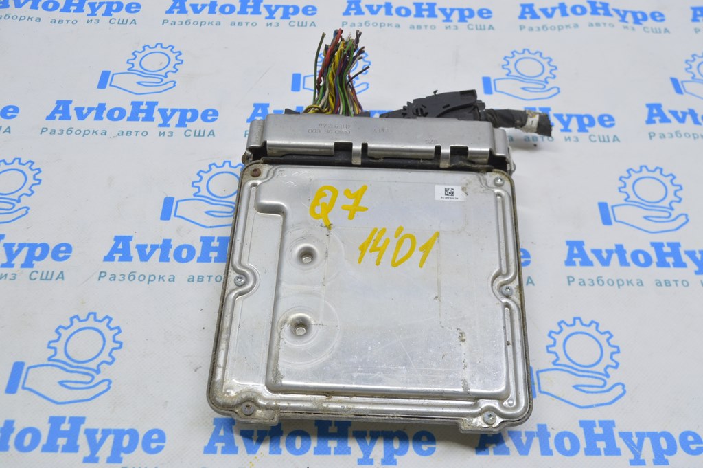 Блок ECU компьютер двигателя Audi Q7 4L 10-15 3.0 TDI реал.М. под-к с фишками