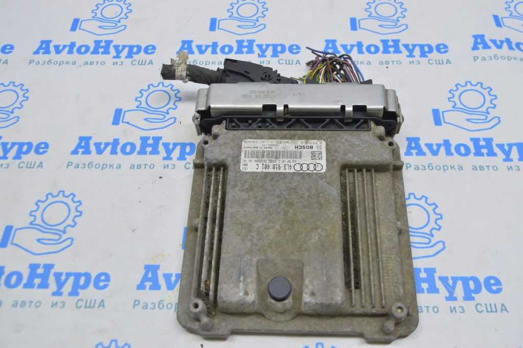 Блок ECU компьютер двигателя Audi Q7 4L 10-15 3.0 TDI реал.М. под-к с фишками — фото 2