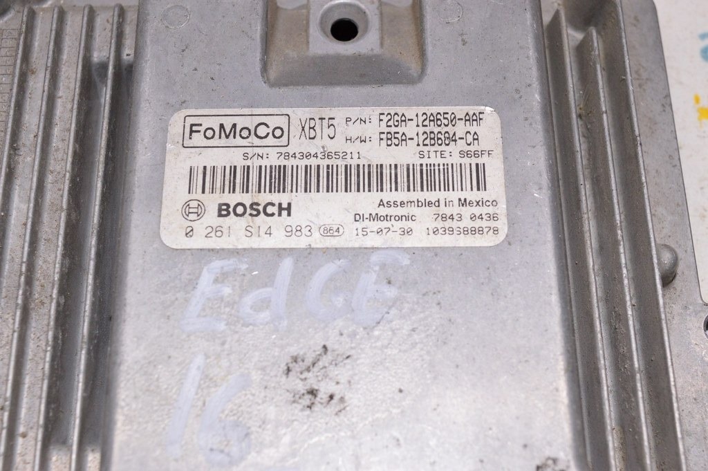 Блок ECU компьютер двигателя Ford Edge 16- 2.0T (01) f2ga-12a650-AAF — фото 2
