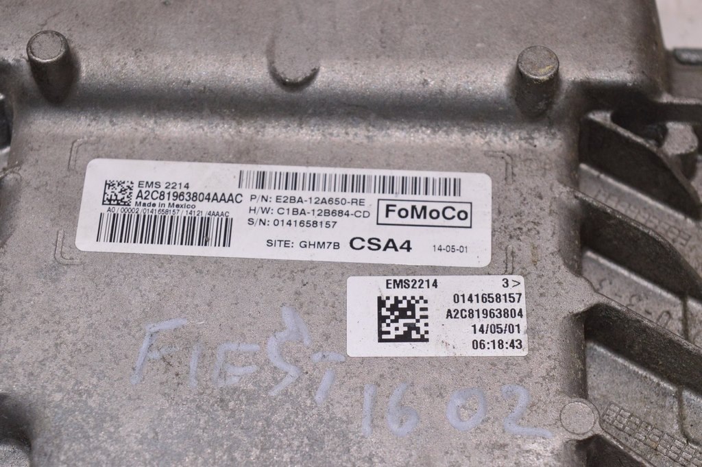 Блок ECU компьютер двигателя Ford Fiesta 11-19 1.6 (02) e2ba-12a650-RE — фото 2