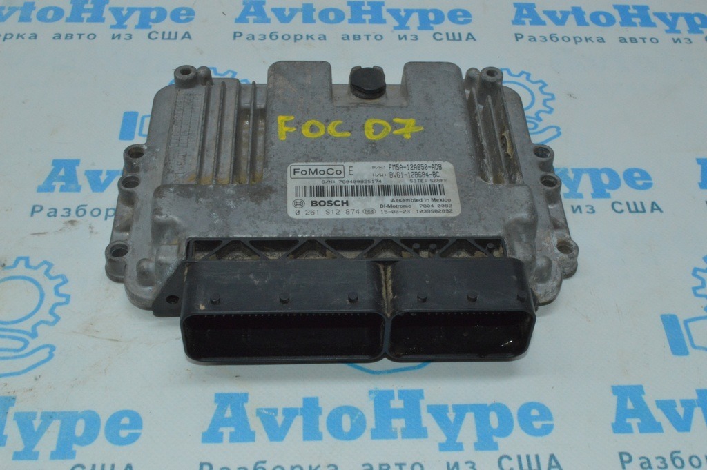 Блок ECU компьютер двигателя Ford Focus mk3 11-18 2.0 (07) 0 261 S12 874
