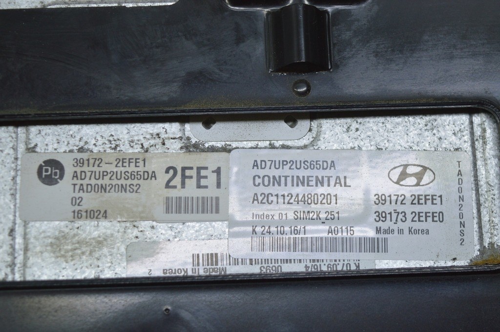 Блок ECU компьютер двигателя Hyundai Elantra AD 17- 2.0 (03)