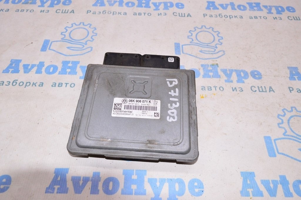 Блок ECU компьютер двигателя VW Passat b7 USA 1.8T (03) 06k 906 071 k — фото 2