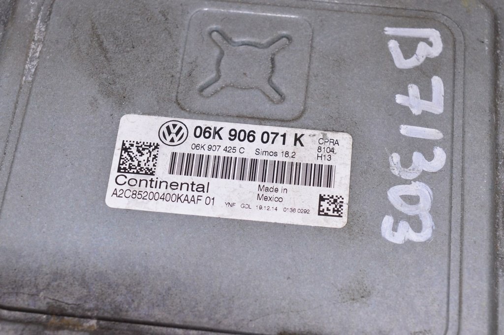 Блок ECU компьютер двигателя VW Passat b7 USA 1.8T (03) 06k 906 071 k — фото 3