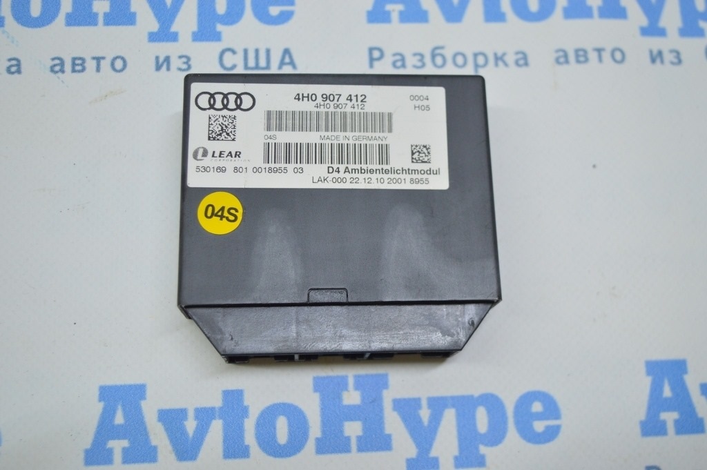 Блок комфорта первый AMBIENT LIGHTING COMFORT CONTROL MODULE Audi A8 D4 10-17 (01) — фото 3