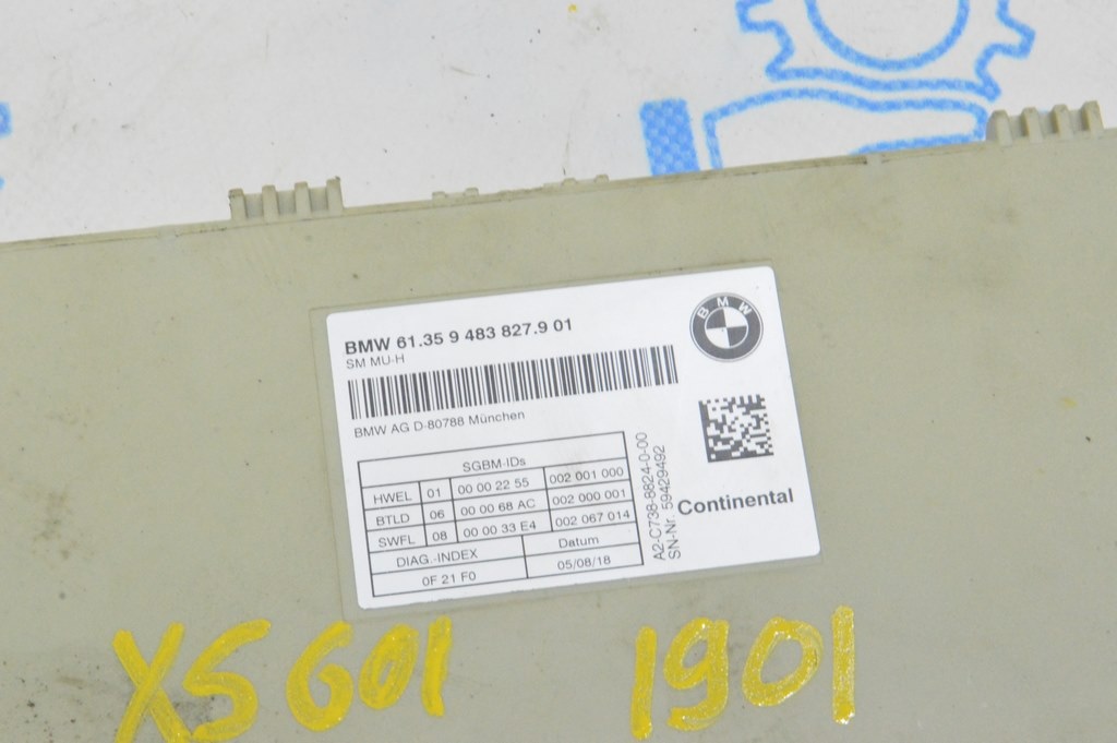 Блок управления водительским сиденьем BMW X5 G05 19-24 (01) 61359483827 — фото 3