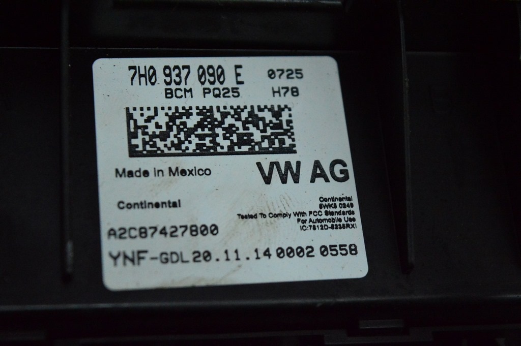 Body Control Comfort Module Computer BCM VW Jetta 11-18 USA (03) — фото 2