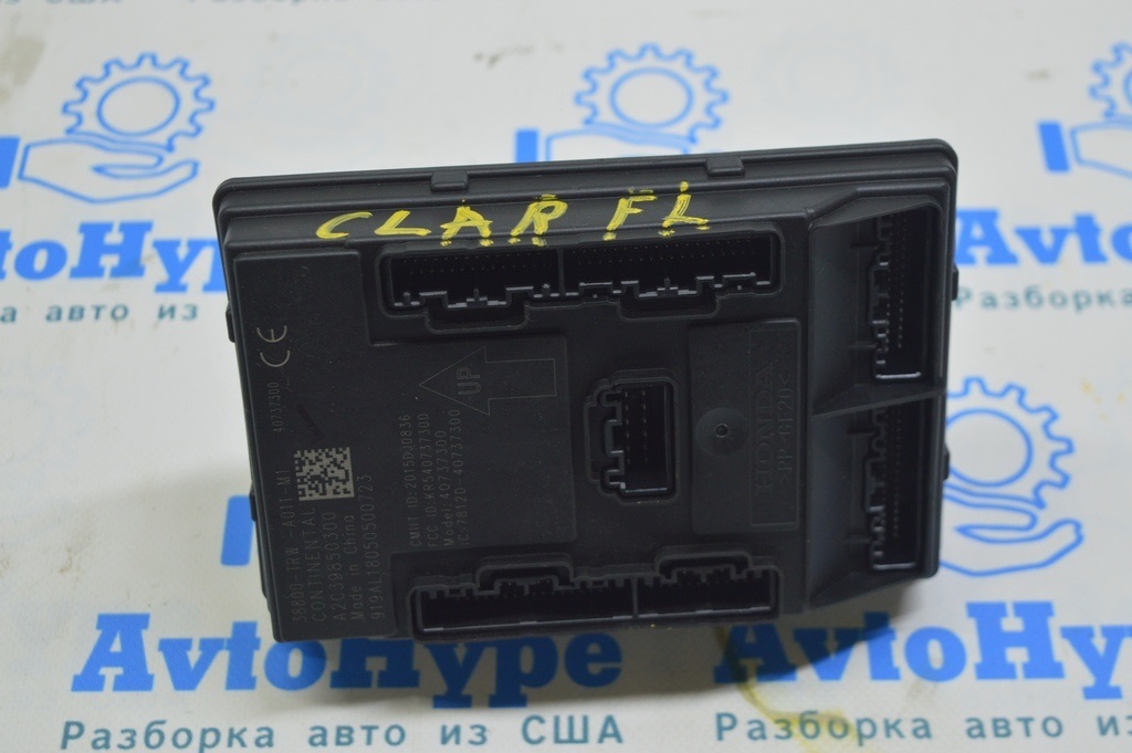 Body Control Module BCM Honda Clarity 18-21 (01) 36800-TRW-A01