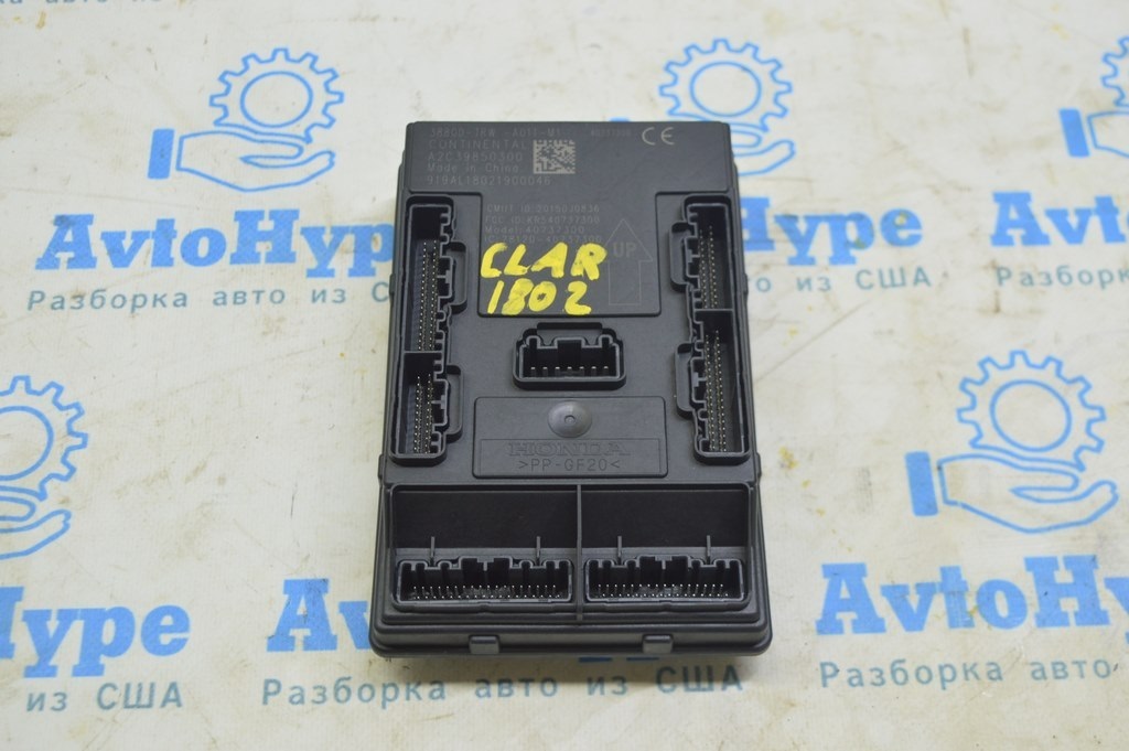 Body Control Module BCM Honda Clarity 18-21 (02) 36800-TRW-A01