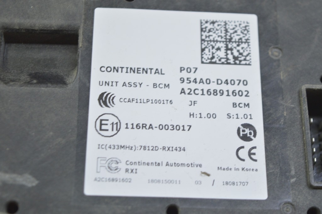 Body Control Module Kia Optima 16- 2.4 (04) — фото 3