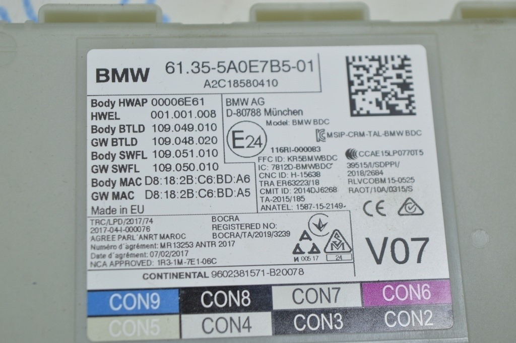 Body Domain Controller Bdc BMW X3 G01 18-21 (01) — фото 2