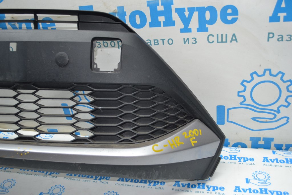 Решетка переднего бампера нижняя Toyota C-HR 20-22 с губой (01) — фото 2