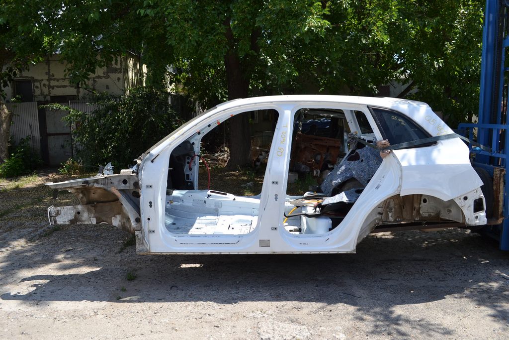 Четверть крыло задняя левая Audi Q5 8R 09-17 белая на кузове (02) — фото 2