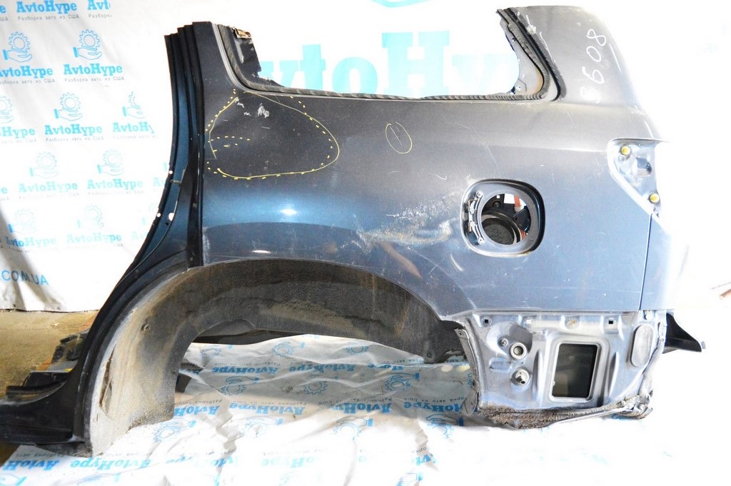 Четверть крыло задняя левая Toyota Sequoia 2008-2022 (01) цвет графит 1F9 деф.прижата