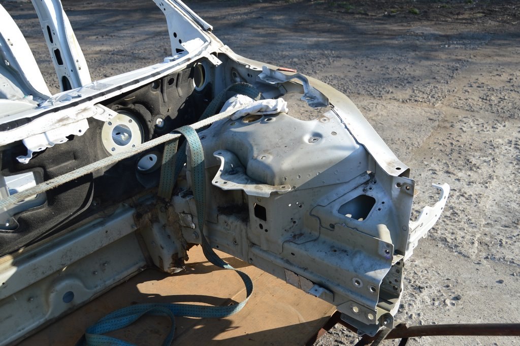 Четверть передняя левая Tesla Model 3 18- на кузове (03) белая — фото 2