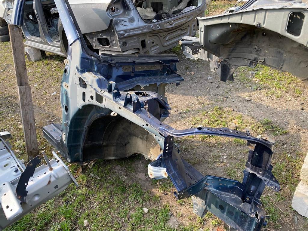 Четверть передняя правая Toyota Highlander 14- синяя (02) деф носика лонжерона 537010E051 — фото 2