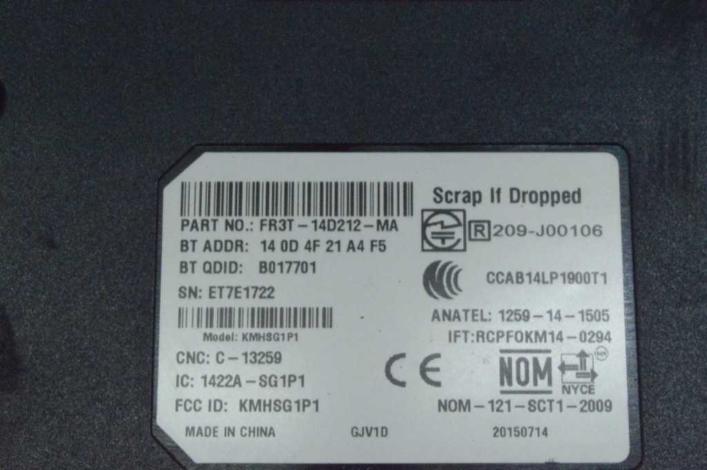 COMMUNICATION CONTROL MODULE Ford Focus mk3 11-18 (07) — фото 3