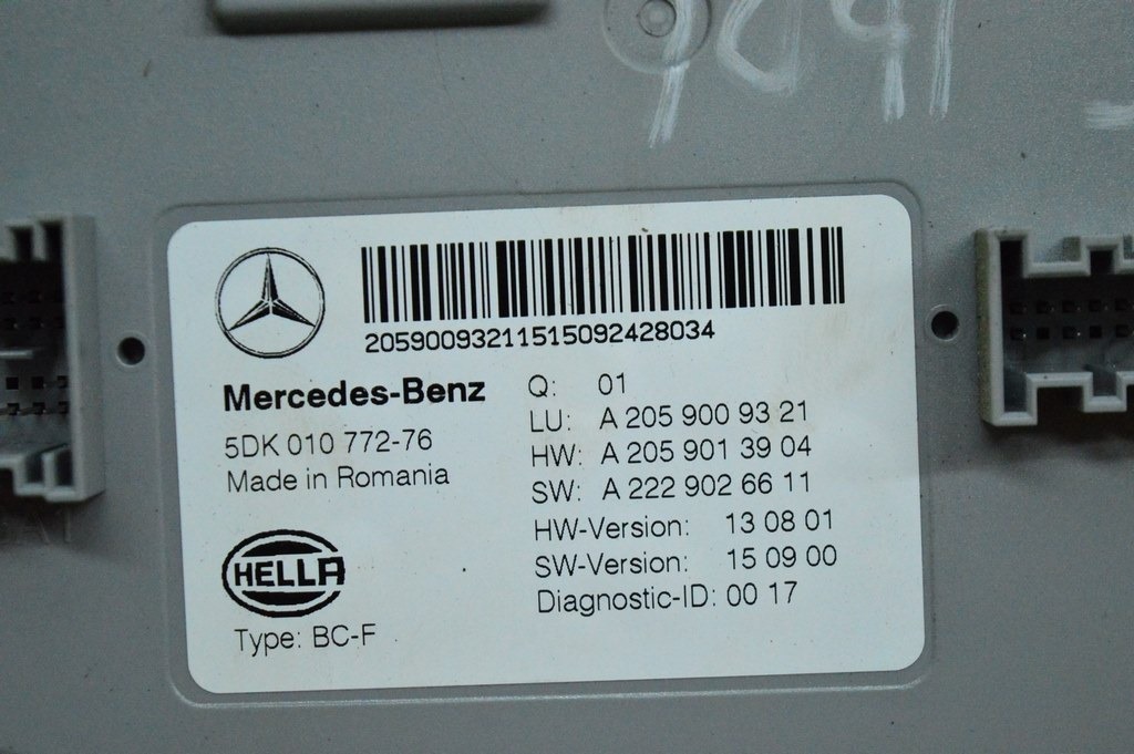 Control Unit Mercedes Блок SAM Mercedes GLC X253 16- (01) — фото 2