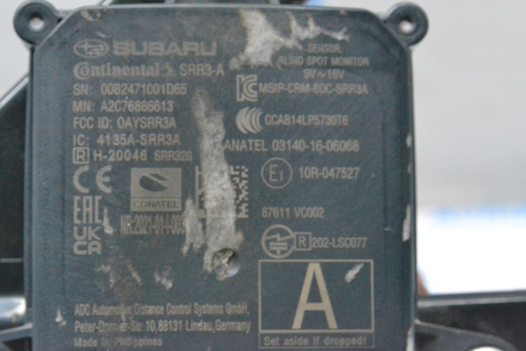 Датчик слепых зон задний левый BMS BLIN SPOT Subaru Forester 19- SK (02) — фото 2