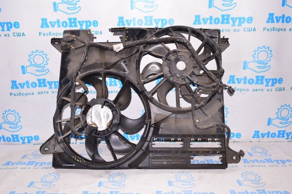 Диффузор кожух радиатора в сборе Ford Edge 16- 2.0T 3.5 (01) деф.диффузора