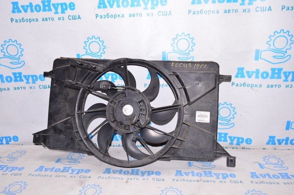 Диффузор кожух радиатора в сборе Ford Focus mk3 11-18 2.0 (06) без блока управления