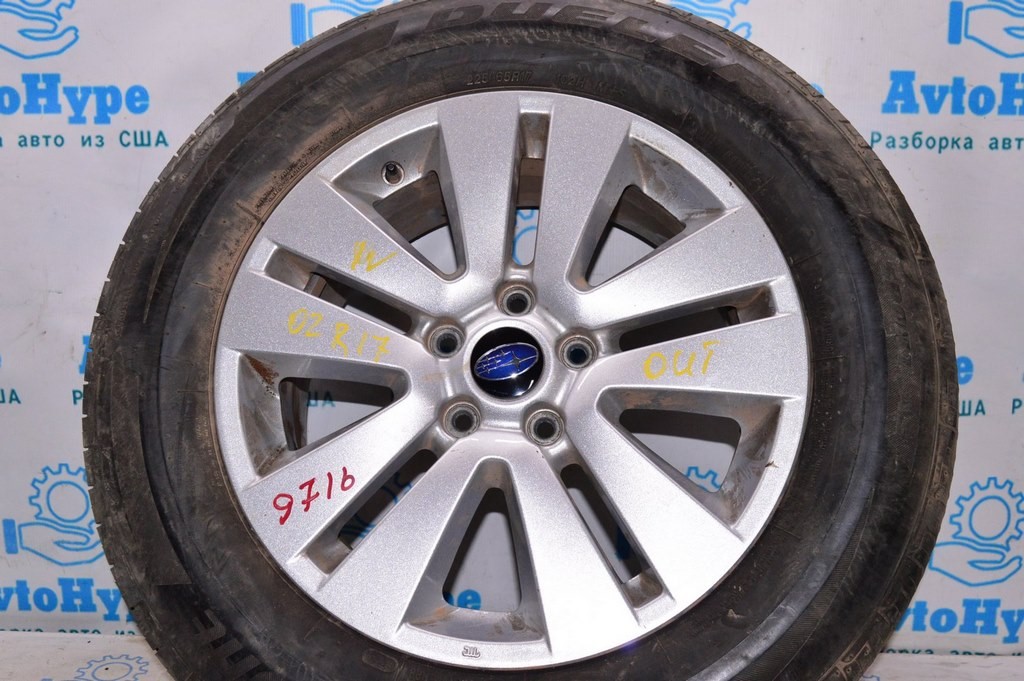 Диск колесный R17 Subaru Outback 15-19 (02) четвертый 10\10