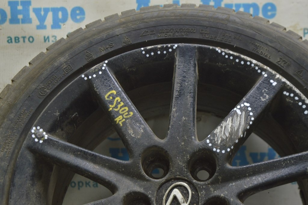 Диск колесный R17 X 7.5J ET45 5*114.3 Lexus GS300 GS350 GS430 06-07 (01) крашеный, бордюрка RL — фото 2