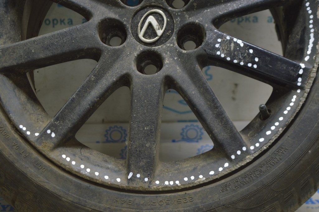 Диск колесный R17 X 7.5J ET45 5*114.3 Lexus GS300 GS350 GS430 06-07 (01) крашеный, бордюрка RL — фото 4
