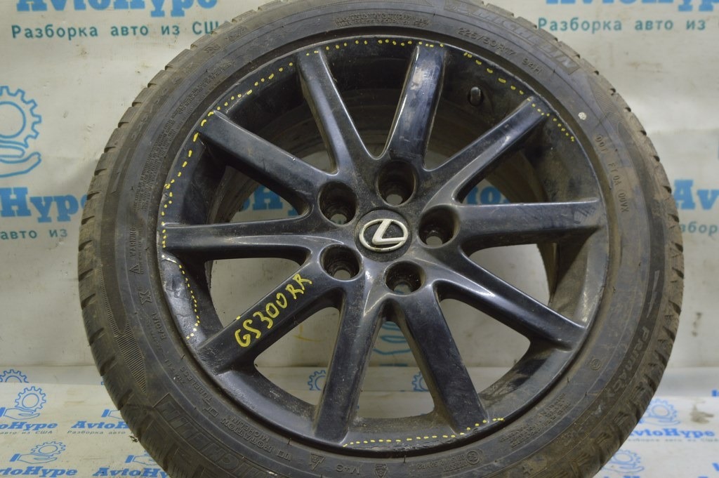 Диск колесный R17 X 7.5J ET45 5*114.3 Lexus GS300 GS350 GS430 06-07 (01) крашеный, бордюрка RR