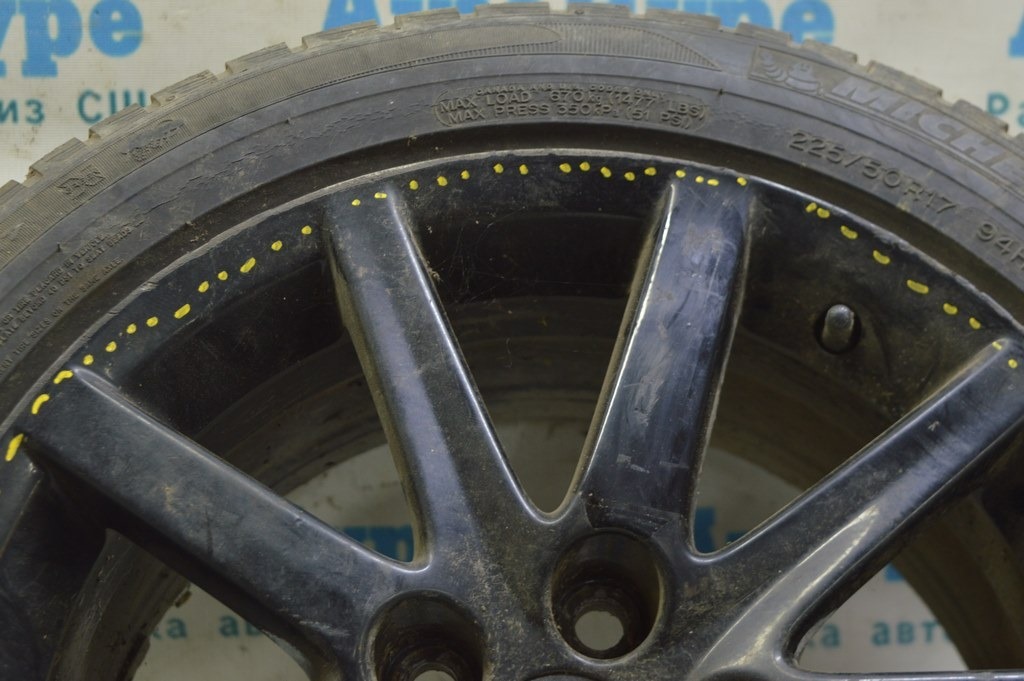 Диск колесный R17 X 7.5J ET45 5*114.3 Lexus GS300 GS350 GS430 06-07 (01) крашеный, бордюрка RR — фото 2
