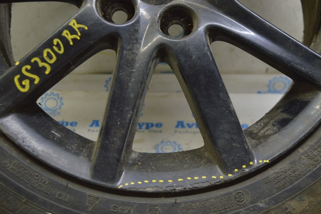 Диск колесный R17 X 7.5J ET45 5*114.3 Lexus GS300 GS350 GS430 06-07 (01) крашеный, бордюрка RR — фото 4