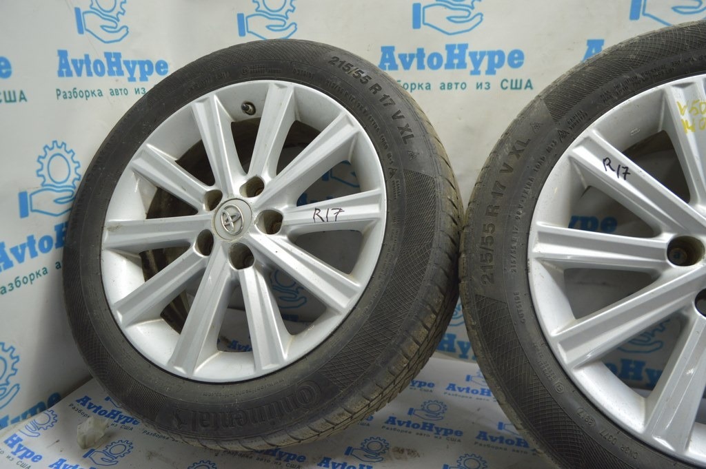 Диск колесный R17 x 7J ET45 (5*114.3) Toyota Camry v50 XLE usa\euro легк бордюрк,окислы (02) 4