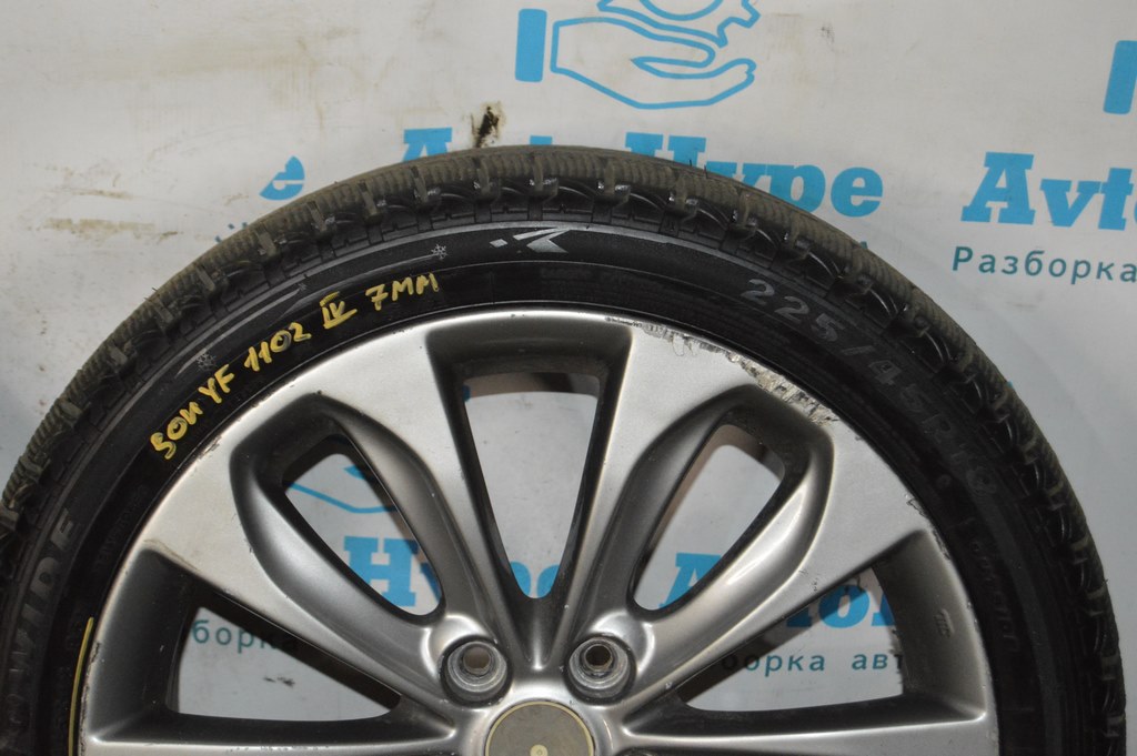 Диск колесный R18 Hyundai Sonata 11-13 (02) 4 бордюрка, вареный — фото 2