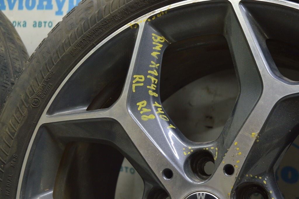 Диск колесный R18 x 7,5J BMW X1 F48 16-20 Style 569 (01) RL бордюрка — фото 2