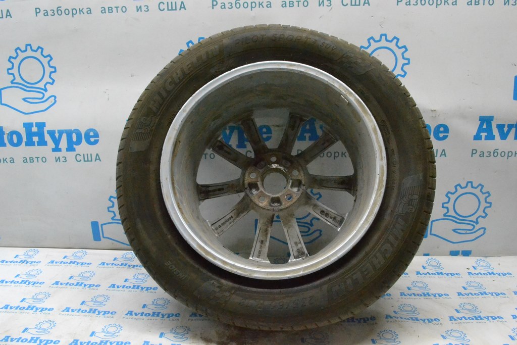 Диск колесный R18X8J ET39 Audi Q5 8R 09-17 8R0601025BM (02) четвертый бордюрка — фото 2